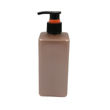 Empty shampoo plastic PET square pump bottle
